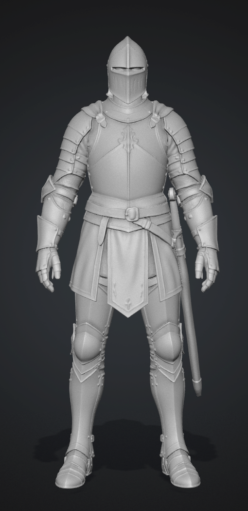 Le Gardien d'Acier — Chevalier en armure | Fichier STL